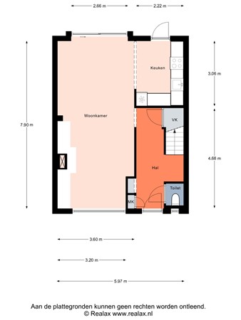 Floorplan - De Graafjes 16, 3752 ES Bunschoten-Spakenburg